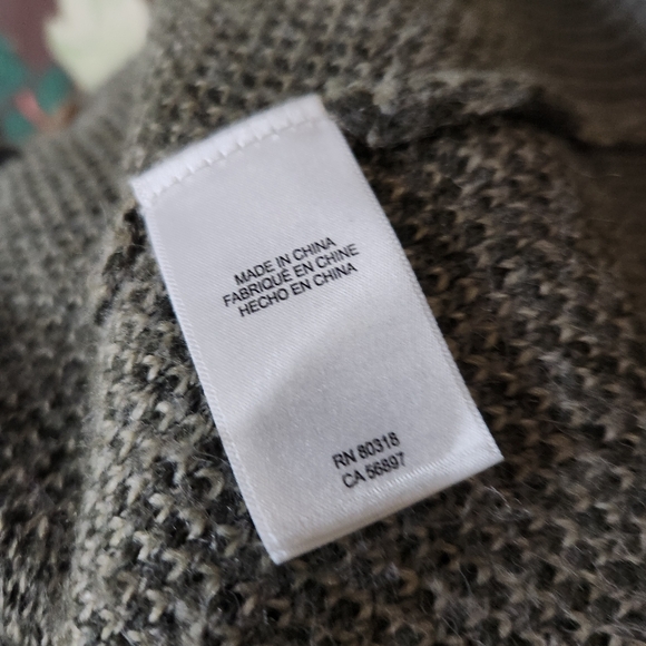 LUCKY BRAND Camo Cardigan Sweater Large - Picture 8 of 11